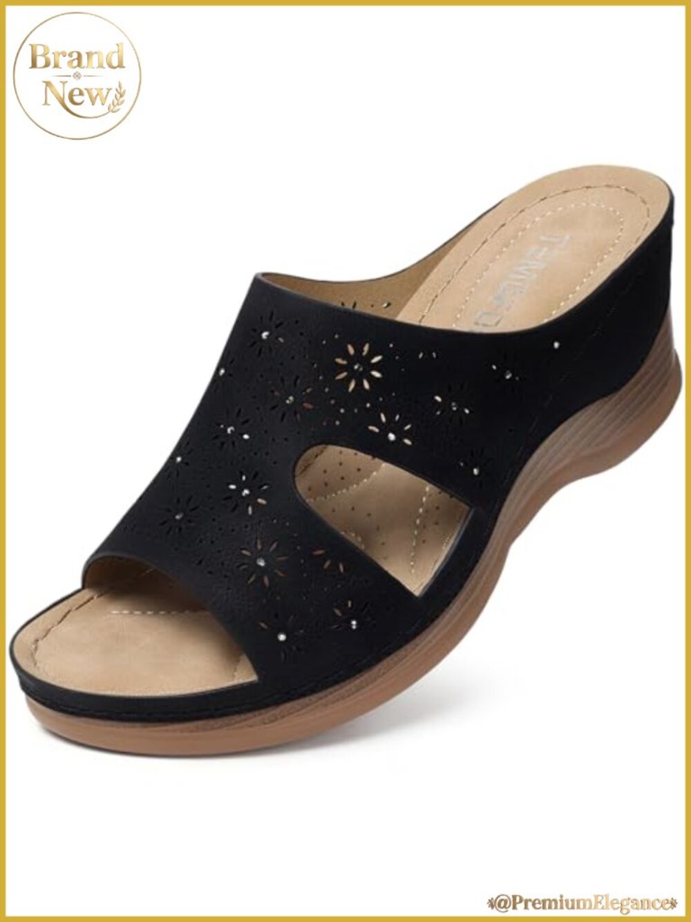 Women's Wedge Sandals Dressy Comfortable Lightweight Open Toe Slingback